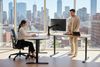 riess-ambiente Schreibtisch OAK DESK 120cm natur/schwarz-Eiche, stufenlos, höhenverstellbar, leise (Einzelartikel, 1-St), Anpassbarer Bürotisch - ideal für Arbeitszimmer, Praxis und Homeoffice Bild 4