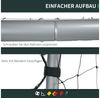 SPORTNOW Fußballtor für Kinder und Erwachsene (Fußball-Tor, 1 St, PE-Netzgewebe), 300 x 120 x 200 cm, Stahl, PE, für Garten, Fußballtraining, Grau Bild 3