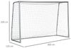 SPORTNOW Fußballtor für Kinder und Erwachsene (Fußball-Tor, 1 St, PE-Netzgewebe), 300 x 120 x 200 cm, Stahl, PE, für Garten, Fußballtraining, Grau Bild 2