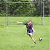 SPORTNOW Fußballtor für Kinder und Erwachsene (Fußball-Tor, 1 St, PE-Netzgewebe), 300 x 120 x 200 cm, Stahl, PE, für Garten, Fußballtraining, Grau Bild 5