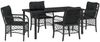 vidaXL Garten Essgruppe mit Kissen 5 pcs Schwarz Poly-Rattan 3380207 Bild 2