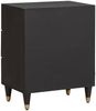 vidaXL Nachttisch Schwarz 50 x 33 x 62 cm Massivholz Mango 4018817 Bild 5