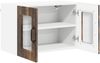 vidaXL Wandglas-Schrank PORTO Geräucherte Eiche 60 x 31 x 40 cm 885325 Bild 5