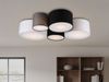LED Deckenleuchte mit fünf Stoffschirmen mehrfarbig, Breite 90cm Bild 5