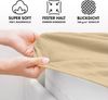Jacobson Jersey Spannbettlaken Spannbetttuch Baumwolle Bettlaken (Topper 140-160x200 cm, Beige) Bild 2