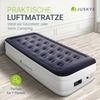 Juskys Luftmatratze Sapri M in Blau-Weiß - 1 Personen Luftbett selbstaufblasend - aufblasbare Matratze als Gästebett oder Camping - integrierter Pumpe Bild 2