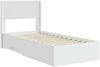 vidaXL Bettgestell mit Stauraum und Kopfteil Weiß 90 x 190 cm 3414515 Bild 4