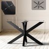 Tischgestell Metall THORN - Stahlgestell beschichtet, 71x120x68cm HxBxT| Tischbeine Outdoor Tischfüße Gestell für Esstisch Küchentisch Tischuntergestell Schwarz Bild 3