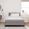vidaXL Boxspringbett mit Matratze mit LED Taupe 120 x 200 cm Stoff 3342279 Bild 4