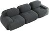 3-Sitzer-Sofa aus Premium-Cordstoff,modular kombinierbar rutschfest ohne Montage ergonomische Armlehnen und hochelastische Polsterung für Wohnzimmer und Schlafzimmer,Premium-Cordstoff,Grey, Bild 5