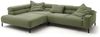 KAWOLA Sofa DELIA Ecksofa Cord olivgrün Recamiere links 74 x 219 x 276 cm Bild 3