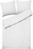 Bettwäsche-Set Streifenmuster AVONDALE 155x220 cm Baumwoll-Satin Weiß Bild 5