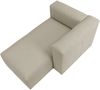 Longchair Armlehne rechts Kattrina Flachgewebe creme Bild 4