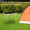 Brixy Campingtisch - klappbar - Gartentisch - 80x60x70 cm - Außen/Innen - Tragegriff - Kompakt - Aluminium - Schwarz Bild 2