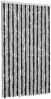 vidaXL Fliegenvorhang Grau und Schwarz 100x200 cm Chenille 377329 Bild 2
