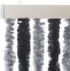vidaXL Fliegenvorhang Grau und Schwarz 100x200 cm Chenille 377329 Bild 4