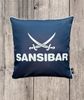 Sansibar Sylt Dekokissen Outdoor Kissen Sansibar (1 Stück), Logodruck, 45x45 cm, Kissenfüllung, Outdoor geeignet, wasser- und schmutzabweisend Bild 2