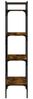 Bücherregal | Standregal 4 Fächer Räuchereiche 56x31,5x138,5cm Holzwerkstoff Bild 5