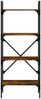 Bücherregal | Standregal 4 Fächer Räuchereiche 56x31,5x138,5cm Holzwerkstoff Bild 4
