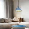 LED Pendelleuchte blau-antik, 45 cm Bild 2