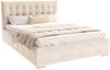 FDM Polsterbett Elegant - Stauraum & modernes Design 120x200 140x200 160x200 180x200cm (MADE IN EU - mit hochwertigem Velours Bezug, Bettrahmen, Bett, Optional mit Matratze bestellbar, Mit großem Kopfteil für Komfort - Bettkasten mit Hubrahmen), Metall... Bild 2