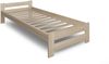 Home Collective Holzbett mit Lattenrost Modern Bett Kiefer Bettgestell Massivholzbett Klassisch (90x200, 120x200, 140x200, 160x200 cm), Einzelbett, Skandi Boho Landhaus Kopfteil flach 100x200 cm natur Bild 4