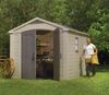 Dmora Gartenhaus Weyburn, Gartenhütte, Gartenhaus, Werkzeugschuppen, 256x332 h243 cm, Beige Bild 4