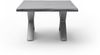 Couchtisch >CARTAGENA< in Akazie grau, massiv lackiert - 75x45x75cm (BxHxT) Bild 4