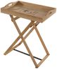 Myflair Möbel & Accessoires Beistelltisch Tabletttisch BON APPETIT braun Holz mit Aufdruck Beistelltisch Esszimm Bild 1
