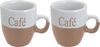 Koopman Becher Cafe Kaffee Tassen 150 ml KLEIN 6 Tlg. Set, 6-tlg, Porzellan, 6er Set, je 150ml, Porzellan, 3 Farben, Geschirr Bild 3