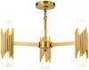 Elstead Lighting Marvele Kronleuchter 6-flammig Messing Opalglas Bild 3