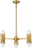 Elstead Lighting Marvele Kronleuchter 6-flammig Messing Opalglas Bild 2