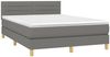 vidaXL Boxspringbett mit Matratze & LED Dunkelgrau 140x190 cm Stoff 3133790 Bild 3
