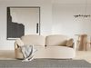 Selsey 'Raviolo' Sofa mit Schlaffunktion, Stauraum und Bouclé-Bezug, hellbeige, ca. 95 x 230 x 103 cm Bild 2