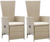 vidaXL 5-tlg. Garten-Essgruppe Beige 3068762 Bild 2