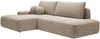 Vente-unique - DAVISO Sofa Stoff Schokoladenbraun - B 164 cm x H 87 cm x L 276 cm Bild 4