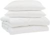 vidaXL Sommerdecke mit Kissen 3 pcs Weiß Mikrofaser 3377328 Bild 2
