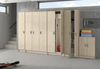 Dmora 2-türiger Mehrzweckschrank Abadubidu, Besenschrank, Schuhregal mit Regalen, Schuhschrank, cm73x37h180 cm, Eiche Bild 4