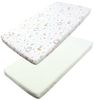 TupTam Spannbettlaken Baby Spannbettlaken Spannbetttuch für Babybett Kinderbett 2er Pack Bild 4