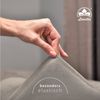 leevitex® Spannbettlaken, Premium 170g/m², Gummizug: rundum, schwer und dick, 100% Jersey-Baumwolle, Graphit / Grau, 90 x 200 - 100 x 220 cm Bild 3