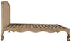 baario Massivholzbett Bett WIENER Geflecht, Massivholz Antik Design Schnitzerei Bild 2