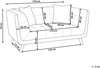 Sofa 2-Sitzer HABO Stoff Taupe Bild 2