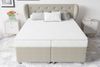99rooms Hermes Boxspringbett 140x200 cm Strukturstoff INARI Beige Bonell-Federung Bild 2