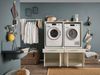 Waschmaschinenumbauschrank >LAUNDREEZY< in weiß - 135x162x67,5 (BxHxT) Bild 2