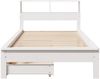 vidaXL Massivholzbett mit Regal ohne Matratze Weiß 90x200 cm Kiefer 3309819 Bild 4