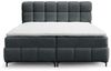 Boxspringbett Bett Schlafzimmerbett SOPHIE 100x200cm Stoff Rolf Dunkelgrau Bild 2