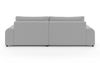 Ecksofa Lounge Schlaffunktion Bettkasten moderne L-Couch Ecke Rechts Hellgrau Bild 5