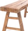 DESIGN DELIGHTS Sitzbank HOLZBANK "MALU 93", Baumkante Massivholz, 93x44 cm, Natur Sitzbank Bild 4