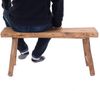 DESIGN DELIGHTS Sitzbank HOLZBANK "MALU 93", Baumkante Massivholz, 93x44 cm, Natur Sitzbank Bild 3