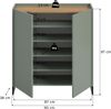 Schuhkommode B/H/T: 97x90x38 cm in Salbei Nachbildung und Artisan Oak Nachbildung Bild 4